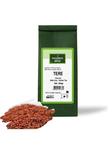 Doğal Tere Tohumu 200 gr