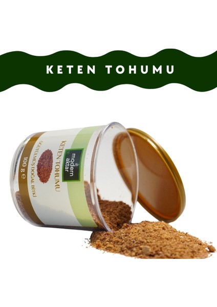 Doğal Öğütülmüş Keten Tohumu 100Gr