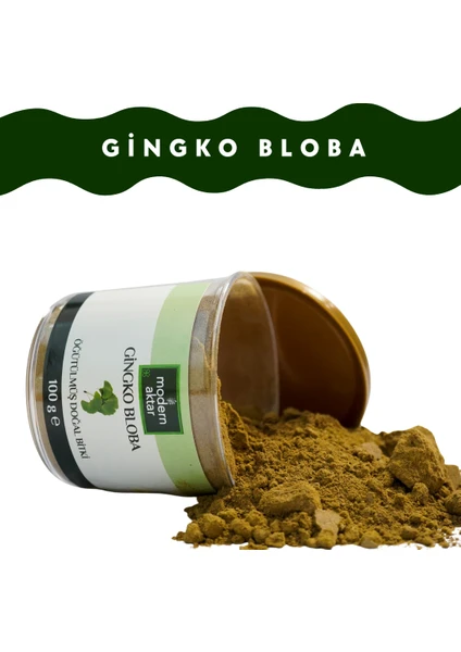 Modern Aktar Öğütülmüş Ginkgo Biloba 100 gr