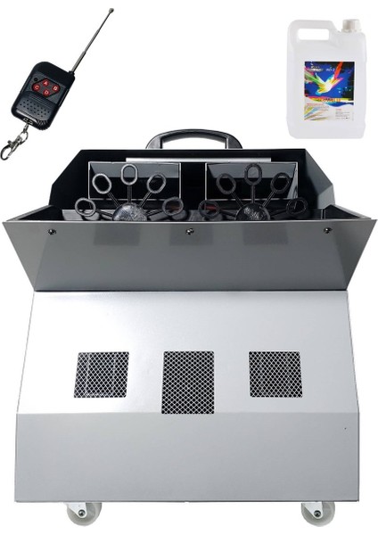 QB-1200LK Bubble Machine Baloncuk Makinesi Uzaktan Kumandalı 1200 Watt (LİKİT DAHİL)