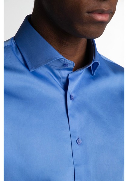 Slim Fit Koton Saten Premium Seri Erkek Gömlek indirimleri