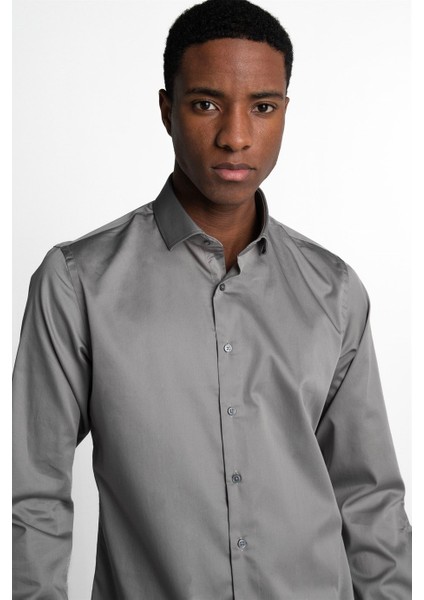 Slim Fit Koton Saten Premium Seri Erkek Gömlek fiyatları