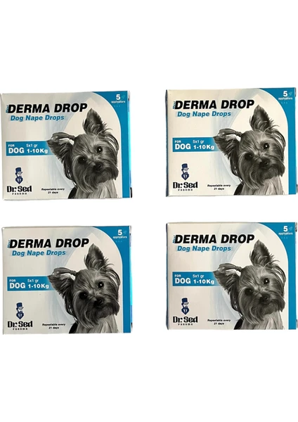 Dr. Sed 1-10 kg Köpekler Için Ensedamlası Dışparazit Deri Bakım Ürünü x 4