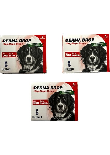 Dr. Sed Köpekler Için Ensedamlası Dışparazit Deri Bakım 21-40 kg  x 3