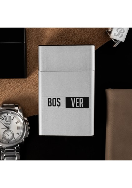 Boşver Tasarımlı Dikey Paket Metal Sigara Tabakası
