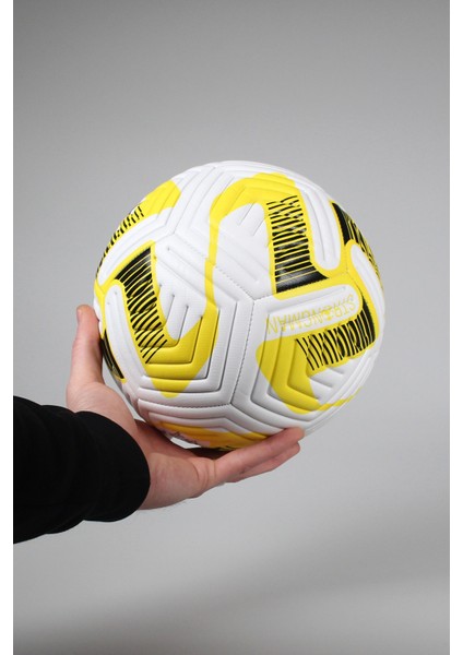 5 Numara Dikişli Sarı Futbol Topu F-035 Şişik Gönderim