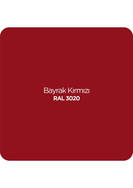 Akrilik Bayrak Kırmızı Sprey Boya 400 ml - RAL 3020