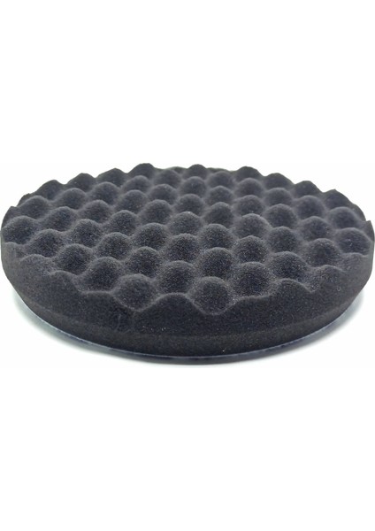 Epoksi Reçine Mırka Yumuşak Yüzeyli Parlatma Polisaj Köpük Pedi Waffle Siyah Renk  150 x 25 mm