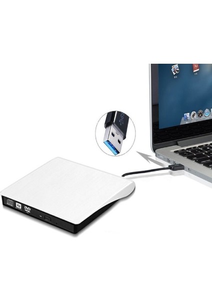 5254 USB 3.0 Sata Slim 9.5mm DVD Rw Writer SSD External Harici Caddy Kutu