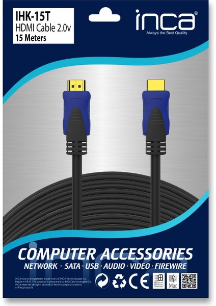 Altın Uçlu HDMI Kablo Inca modelleri