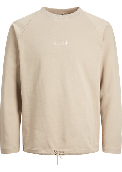 Gögüs Rozetli Bisiklet Yaka Sweatshirt- 12229348