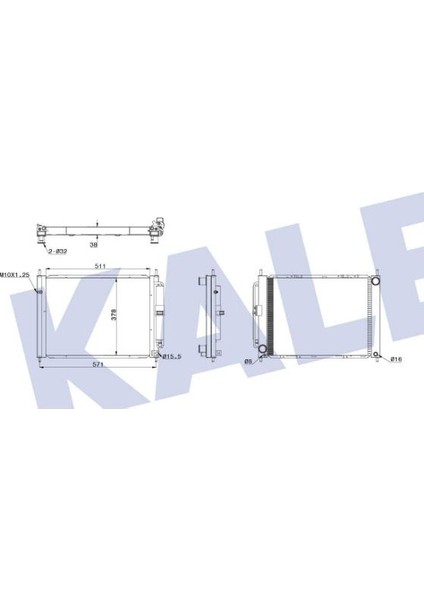 Su+Klima Radyatörü Clio 3 Modus 05+ 1.2 1.4 1.6 1.5dci 8200134606 342580