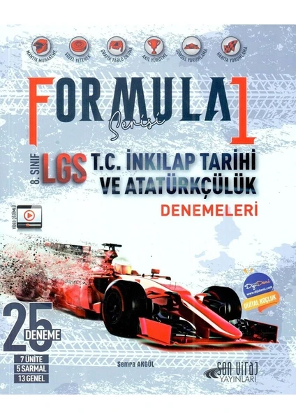 Son Viraj Yayınları 8. Sınıf Lgs T.c. Inkılap Tarihi Formula Serisi 1. Dönem 25 Denemeleri