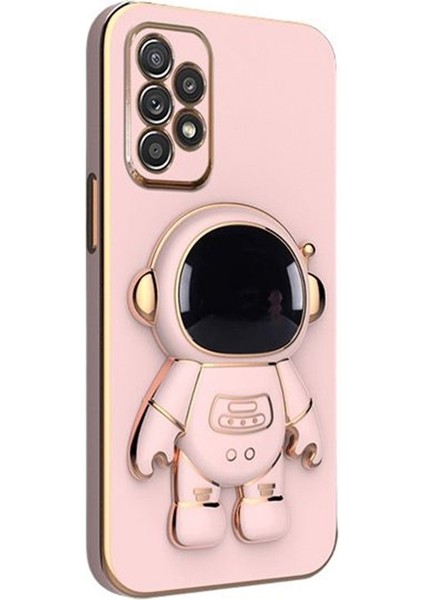 Samsung Galaxy A53 Kılıf Astronot Standlı Silikon + Ekran Koruyucu