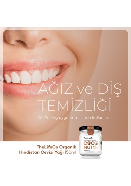 Organik Hindistan Cevizi Yağı 150 ml (Soğuk Sıkım, Vegan)