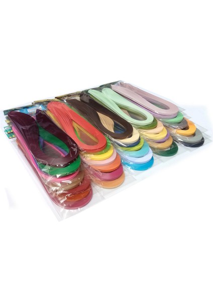 36 Farklı Renkli Quilling Kağıt Seti - 3 mm - 100 Adetli