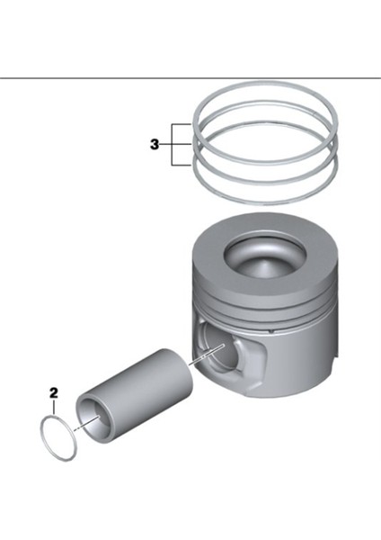 Piston+Segman E39-46 330-530D 84.oo mm M57 87.70230STD 083PI00018100 31-04615-000