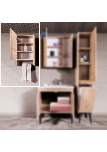 Havluluk Dolabı Kombin - Ceviz - Ceviz modelleri
