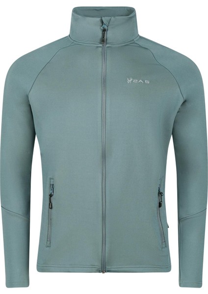 Menza Tam Fermuarli Kadın Sweatshirt Gri