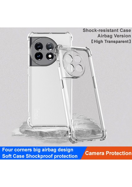 Oneplus 11 5g Koruyucu Telefon Kasası Dört Köşe Hava Yastığı Yumuşak Tpu Anti-Çizik Cep Telefonu Arka Kapak (Yurt Dışından) fiyatları