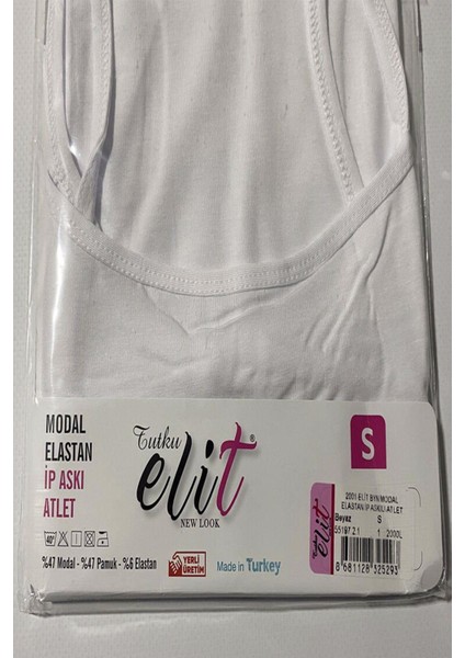 Kadın Modal Likralı İp Askılı Atlet 2001- 12 Adet modelleri