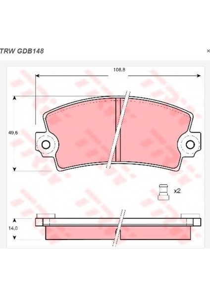 Ön Fren Balatası Renault R12 1969-80 (Disk)