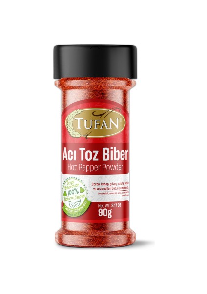 Acı Toz Biber (Tuzluk Kapak) 90 gr