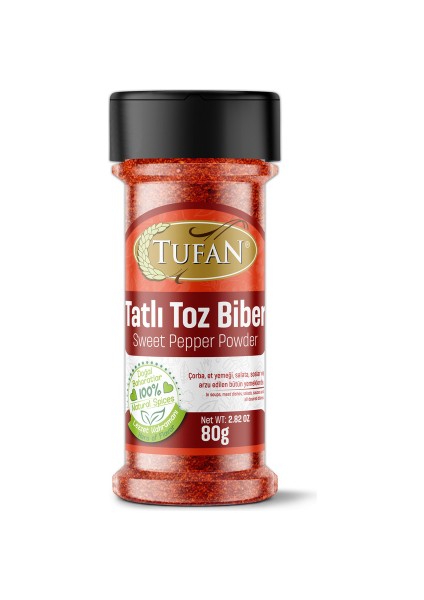 Tatlı Toz Biber (Tuzluk Kapak) 80 gr