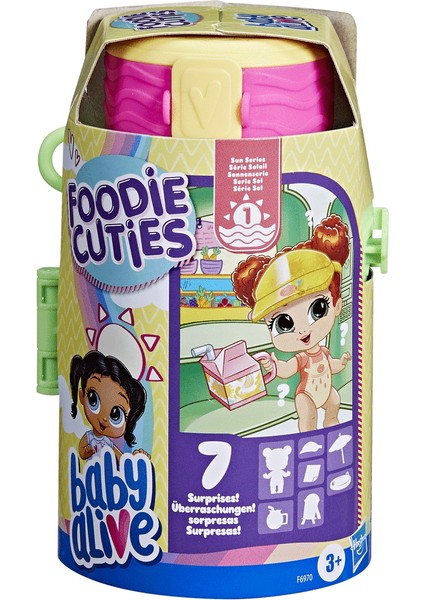 F6970 Baby Alive, Foodie Cuties Sürpriz Matara +3 Yaş