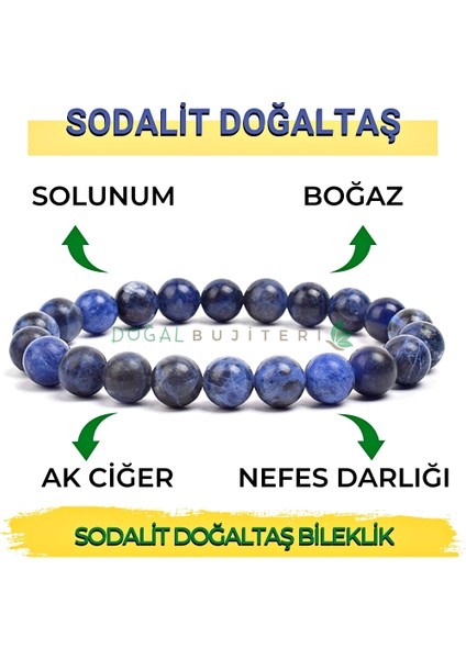 Sodalit Doğal Taş Bileklik