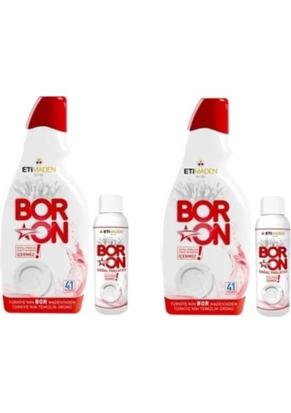 Jel Bulaşık Makinesi Deterjanı 820 ml 110 ml Doğal Parlatıcı 2 Adet