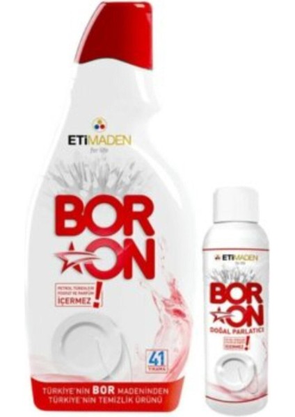 Jel Bulaşık Makinesi Deterjanı 820 ml 110 ml Doğal Parlatıcı 2 Adet