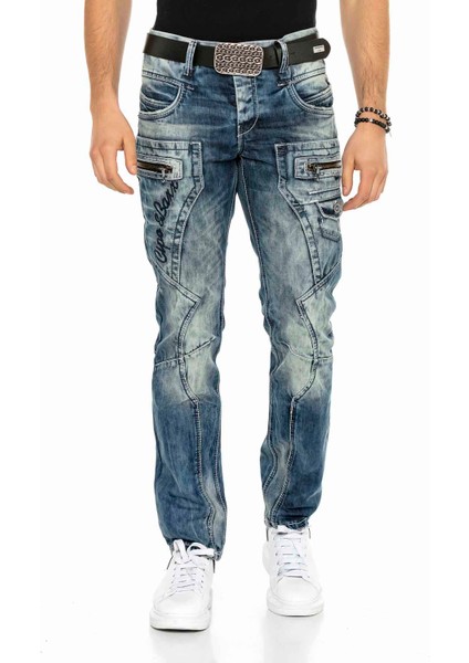 C-1178 Parça Dikişli Cep Detaylı Mavi Erkek Kot Jeans fiyatları