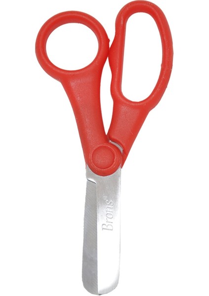 Küt Uçlu Öğrenci Makası - BR-704 - Kırmızı