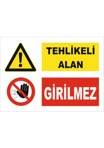 Vizyon Trafik Tehlikeli Alan Girilmez Levhası Ytr 069