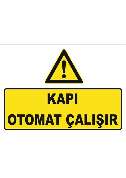 Kapı Otomatik Çalışır Levhası Ytr 008