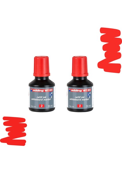 Beyaz Tahta Mür.30 Ml E-Bt30 Kırmızı 2Li