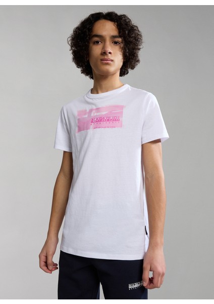 Kız Çocuk Beyaz Sweatshirt NP0A4GXD0021 K B-Pınzon