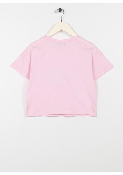 Baskılı Pembe Kız Çocuk T-Shirt Read Girl-23