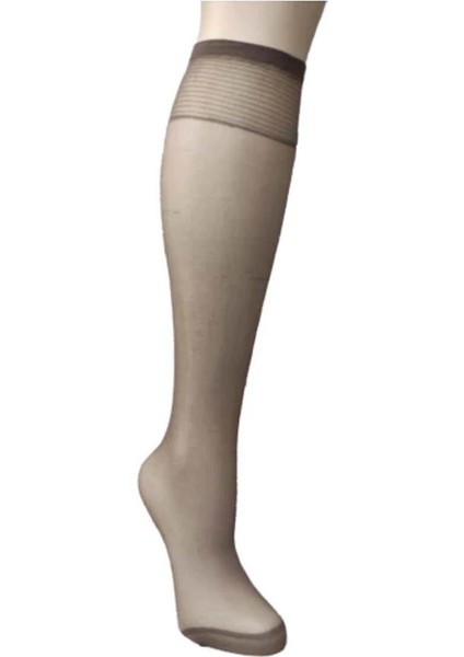 Kadın 24 Lü 20 Den Mat Burnu Takviyeli Dayanıklı Esnek Dizaltı Pantolon Çorabı fiyatları