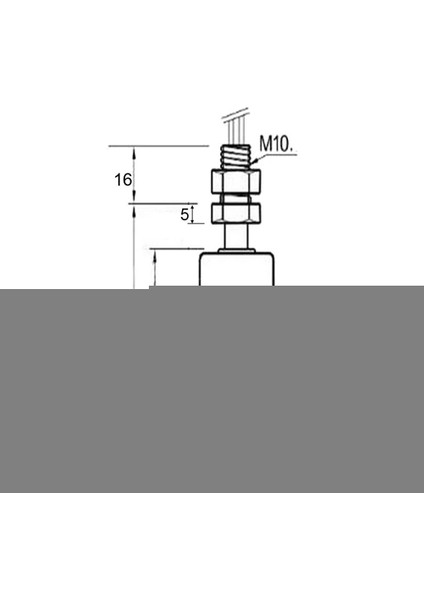 Metal Sıvı Su Seviye Sensörü 45mm Paslanmaz Çelik Şamandıra Mekanik Anahtar Kazan Depo Tank Havuz