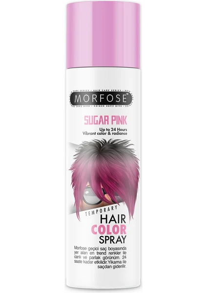 Morfose Sugar Pink Renkli Saç Spreyi 150 ml