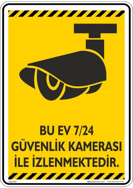 Bu Ev 7/24 Güvenlik Kamerası İle İzlenmektedır./V14