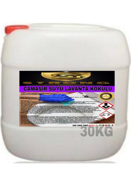 Lavanta Kokulu Çamaşır Suyu 30 kg