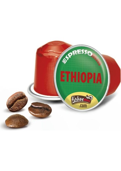 Espressomm® Single Origin Ethiopia Alüminyum Kapsül Kahve Nespresso® Uyumlu Espresso 10 Adet