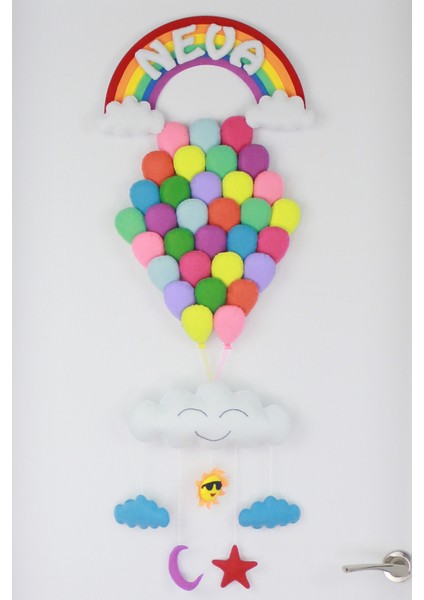 Neva Isimli Balonlar Bebek ve Hastane Odası Kapı Süsü