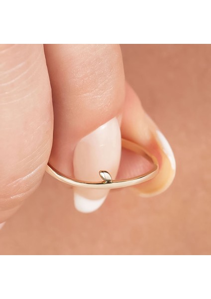 14K Altın Minimal Dal Yüzük modelleri