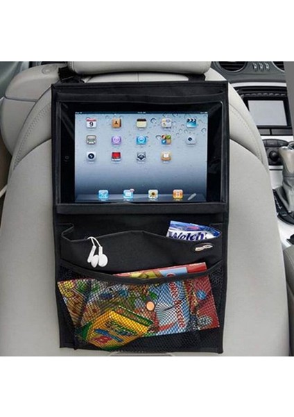 Araç Içi Araba Koltuk Arkası Telefon Tablet Tutucu Oto Pratik Cepli Eşya Düzenleyici Çanta Organizer