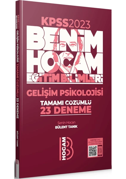 Benim Hocam Yayınları  2023 KPSS Eğitim Bilimleri Gelişim Psikolojisi Tamamı Çözümlü 23 Deneme