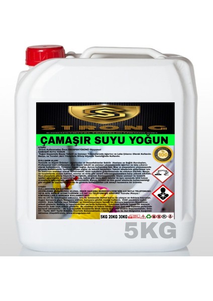 Yoğun Çamaşır Suyu Kıvamlı 5kg